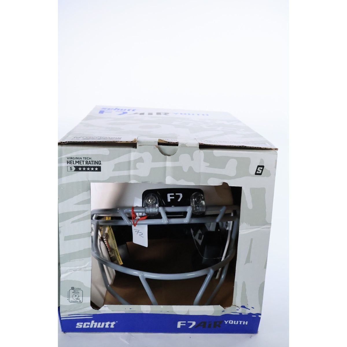 Schutt 2026 F7 Air Youth XS White Football Helmet NOCSAE NEW With Box Read #72