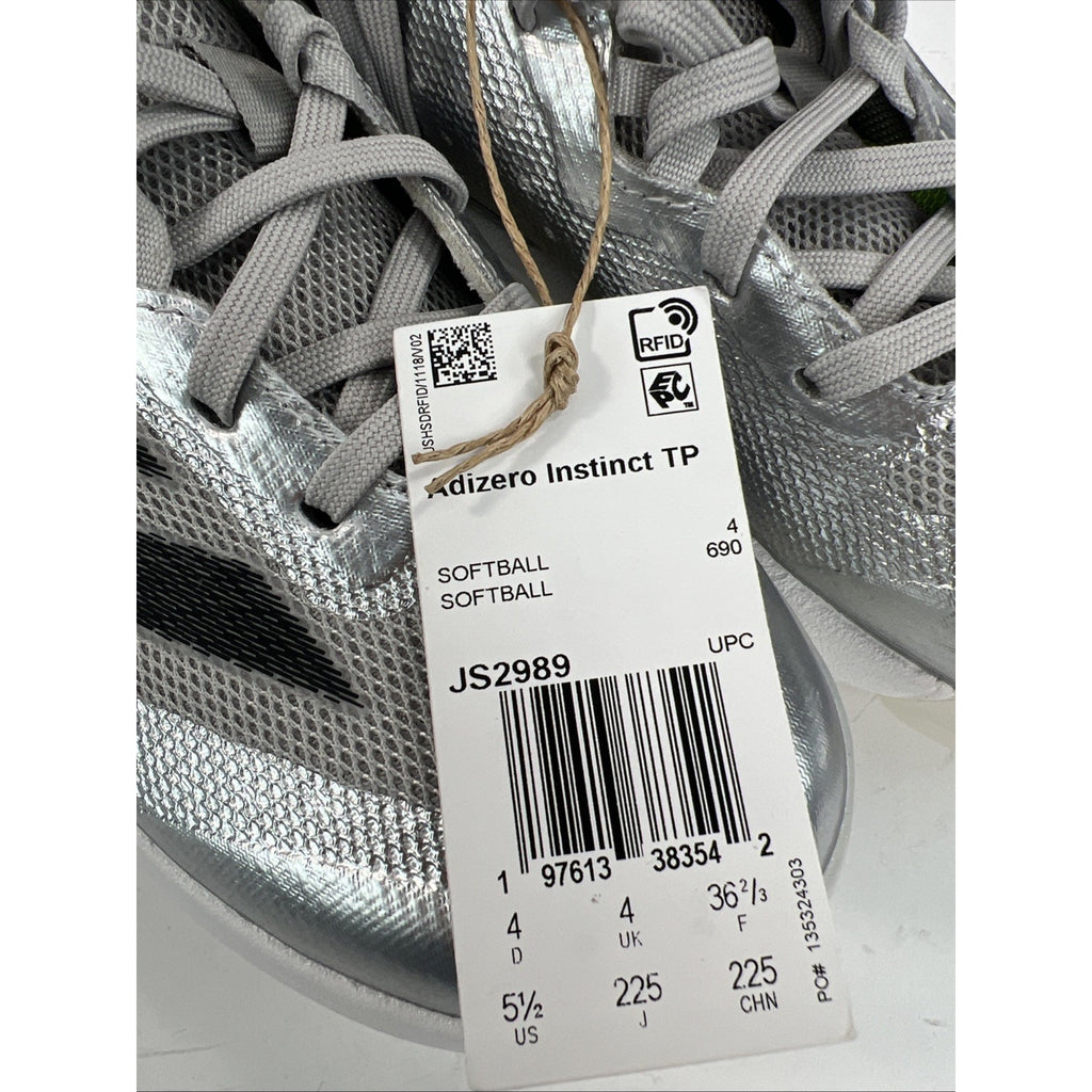Adidas Adizero Instinct TP Silver Speed Womens Softball Cleats JS2989 NEW Sz 5.5