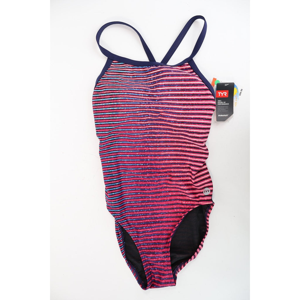 TYR Women's Flux Diamond Controlfit Size 8 One Piece Swimsuit NWT