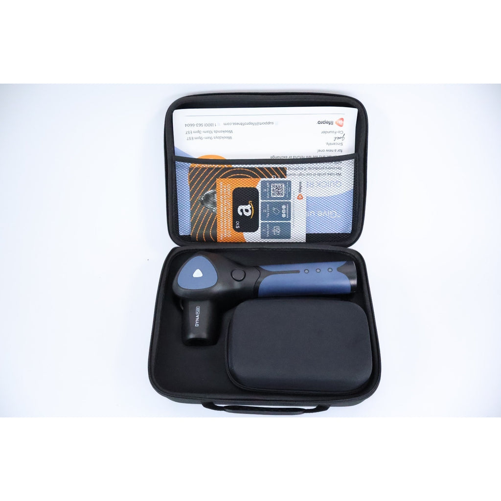 LifePro Dynaflex Percussion Massage Gun,Attachment Heads & Travel Case Read