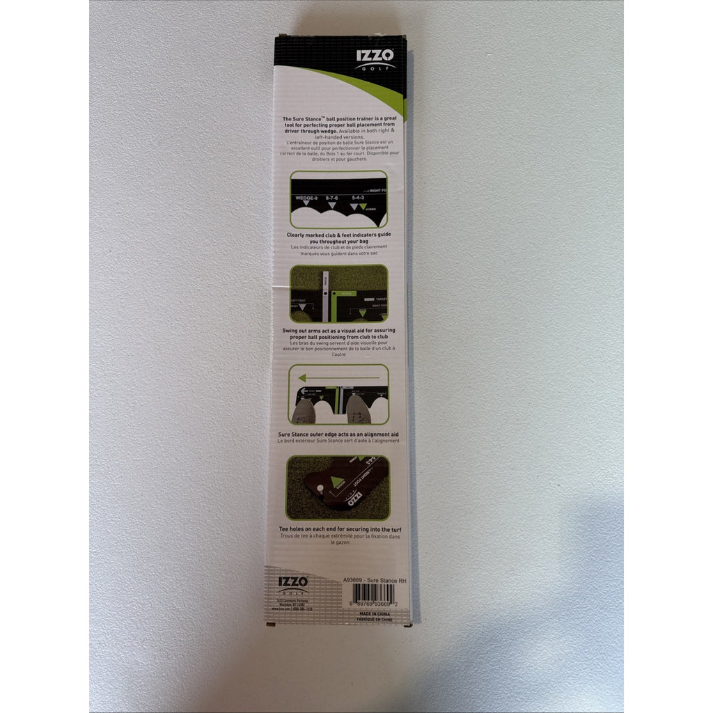 BULK 10 UNITS Izzo Golf Sure Stance Ball Position Trainer Right Handed Aid Hit