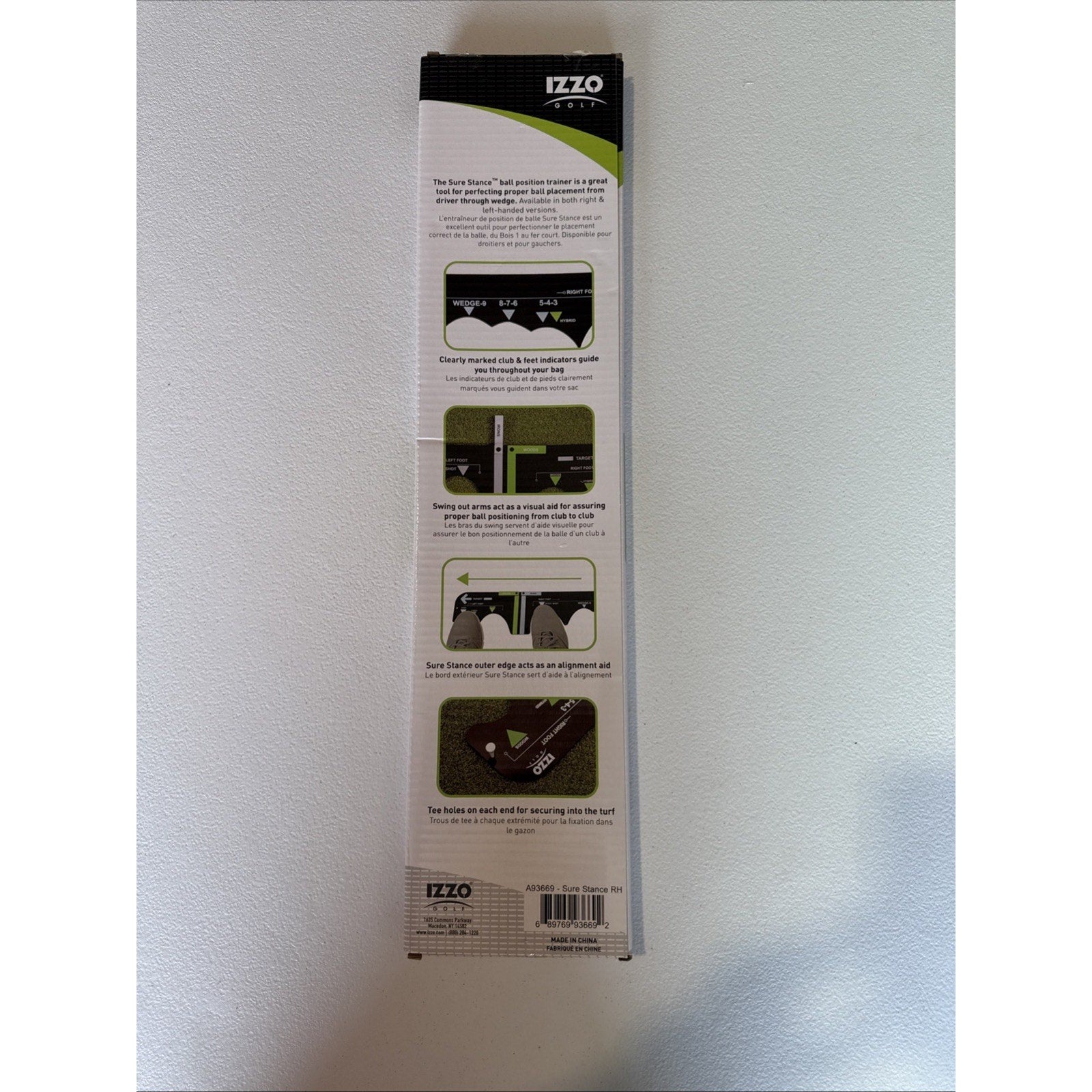 BULK 10 UNITS Izzo Golf Sure Stance Ball Position Trainer Right Handed Aid Hit