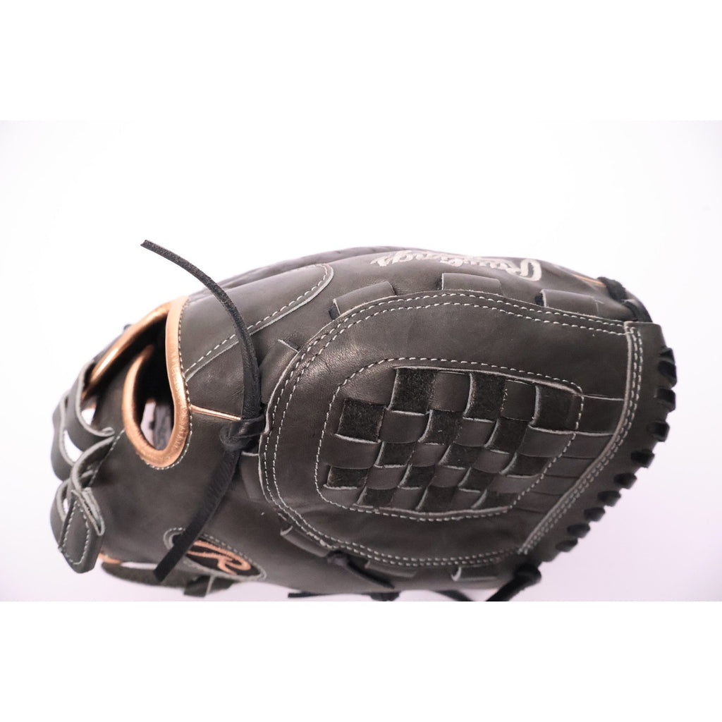 Rawlings Heart of the Hide 12"Softball Glove RHT Basket Web Black/Gold Excellent