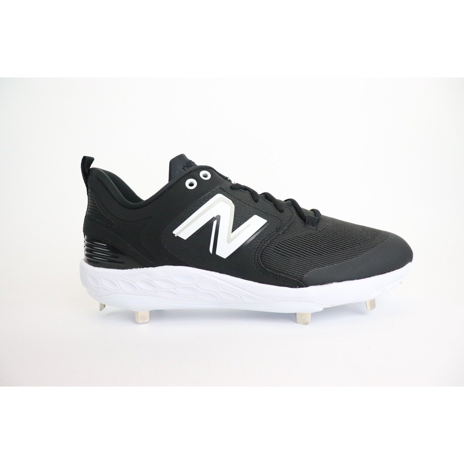 New Balance Unisex Fresh Foam X 3000 V6 Metal Baseball Shoe, Black/White, Sz M14