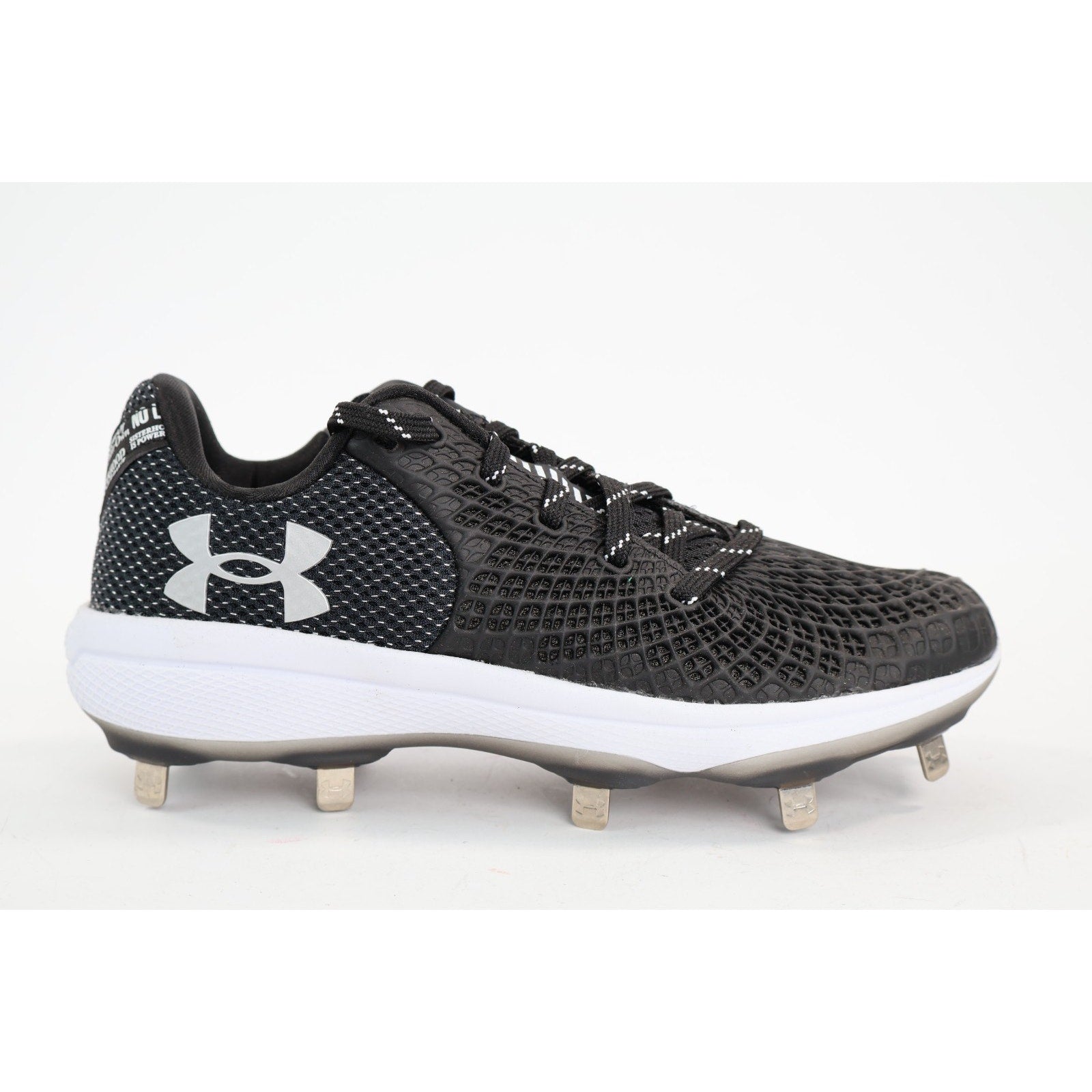 Under Armour Glyde 2 Metal Softball Cleats Black 3026601-001 Women's 11 NEW