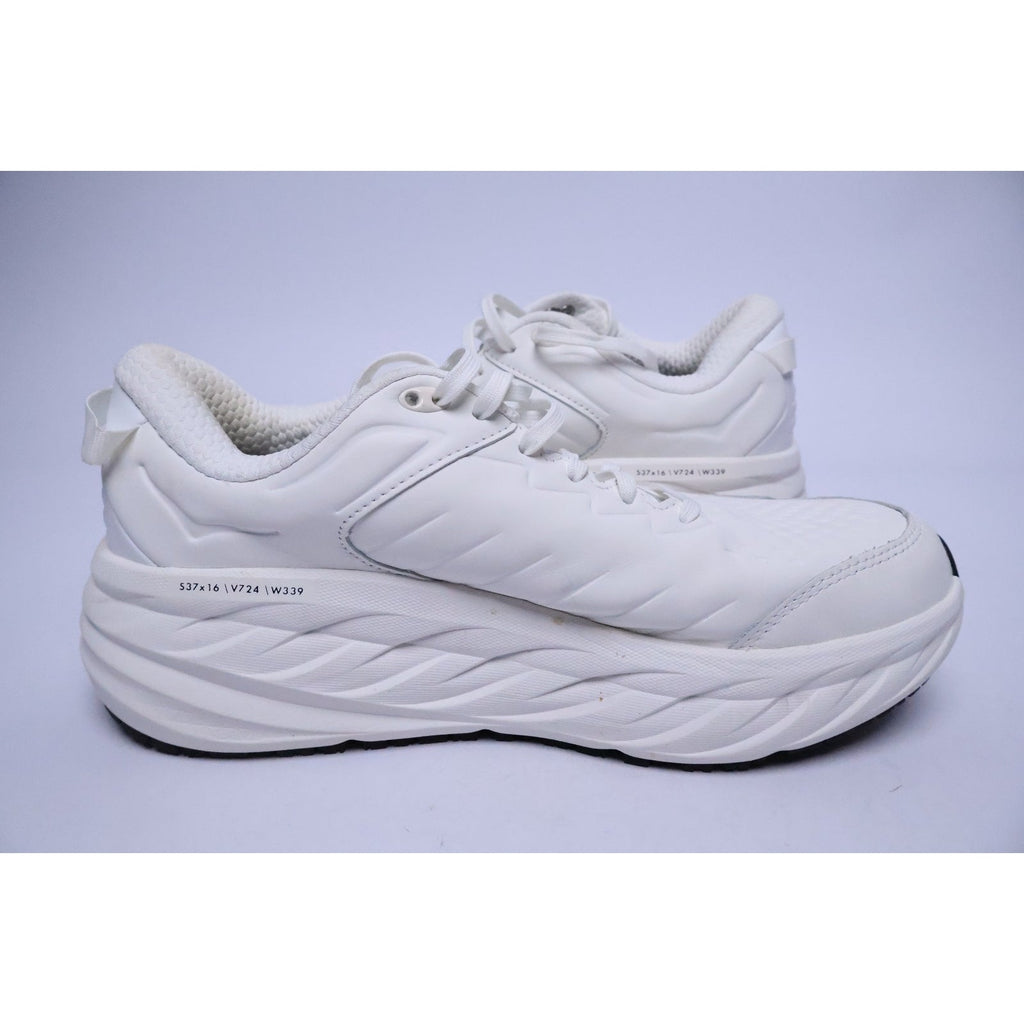 Hoka One One Bondi SR Wide Women's Size 10 D Triple White Excellent #295