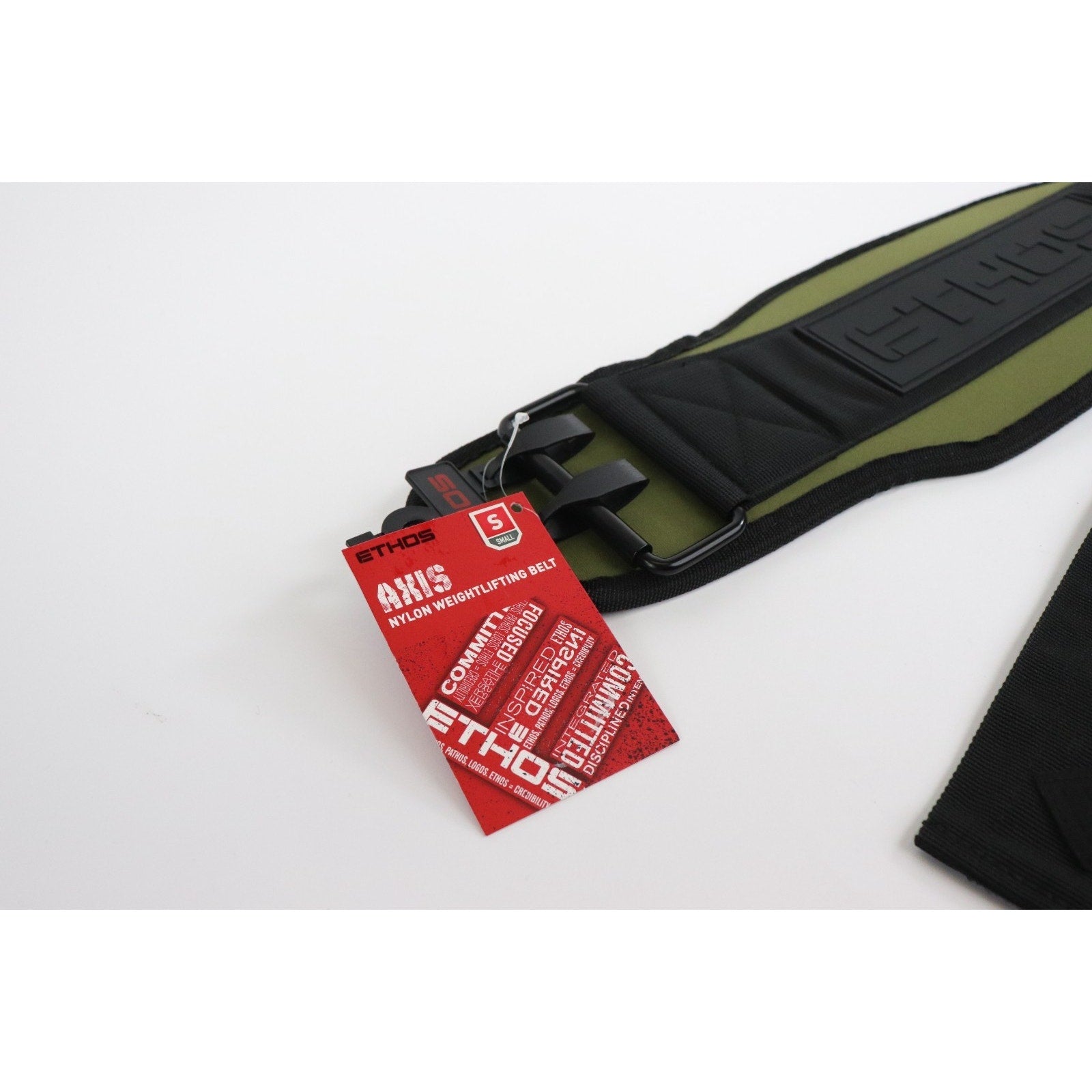 ETHOS Axis Nylon Weightlifting Belt 5.5" Size Small 25"-29" Olive Green NWT