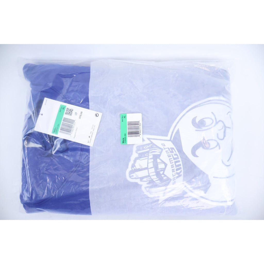 Nike Sacramento Kings Hoodie Men's Size XL Blue Pullover City Edition NBA NWT