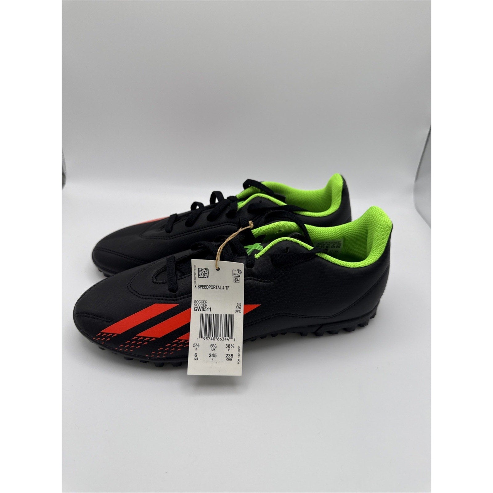 Adidas X Speedportal.4 TF J Soccer Cleats GW8511 Size 6 US - New