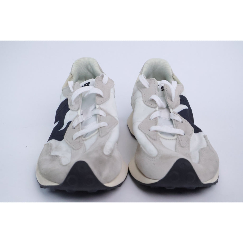 New Balance 327 Boys Size 3.5 Sea Salt White Black Running Shoes NEW Read #19