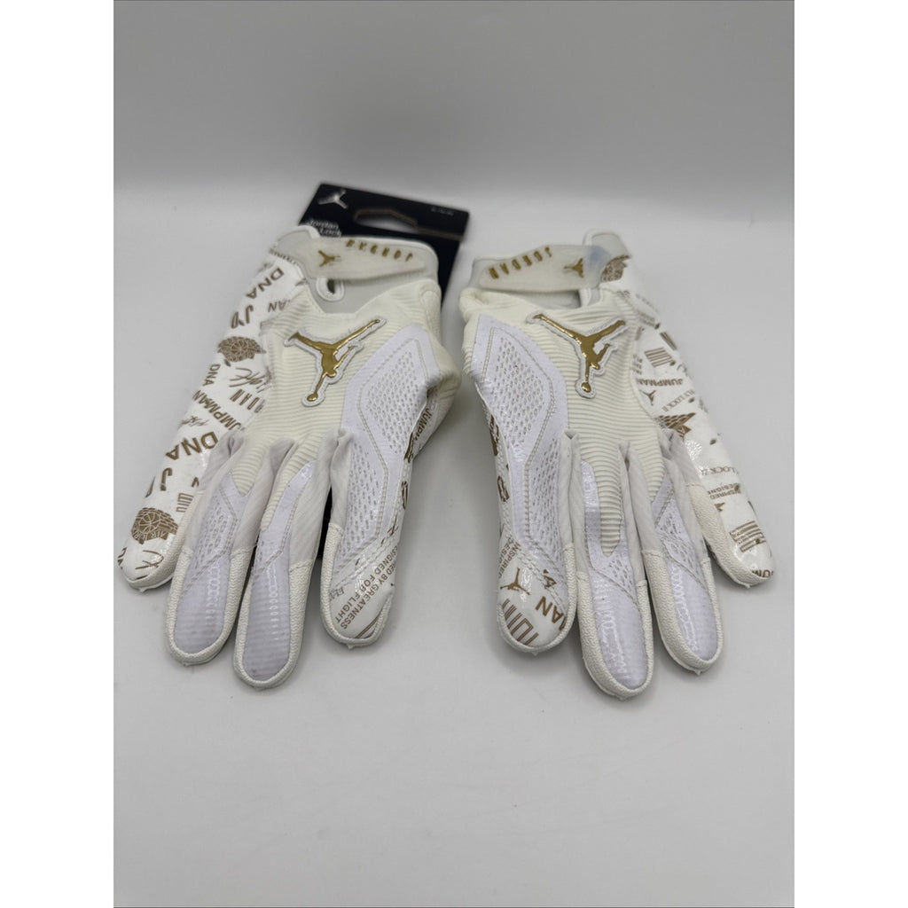 Nike Jordan Fly Lock 2.0 Football Gloves Gold - Size XLarge Men's
