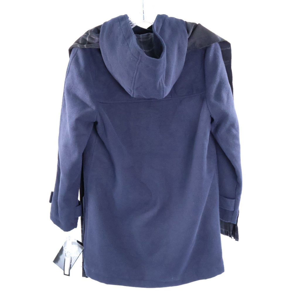 Rothschild Hooded Toggle Coat with Scarf - Navy - Size L 14 NWT