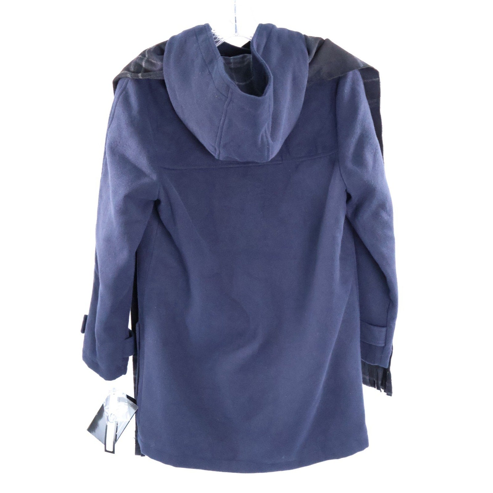Rothschild Hooded Toggle Coat with Scarf - Navy - Size L 14 NWT