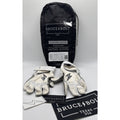 BRUCE BOLT Chrome Series Cabretta Batting Gloves M White Chrome Premium Read