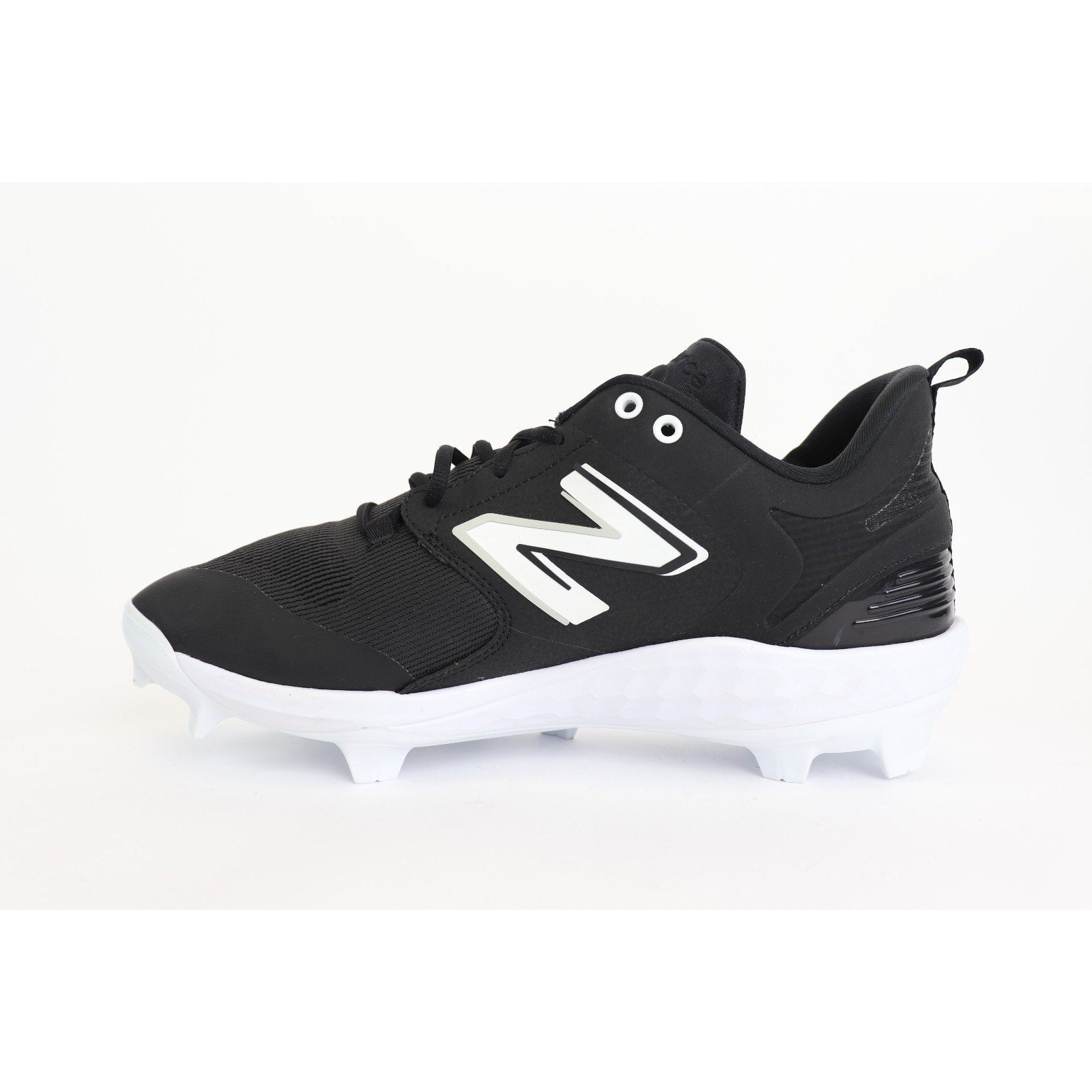 New Balance Unisex Fresh Foam X3000 V6 Molded Baseball Shoe, Black/White, Sz M16