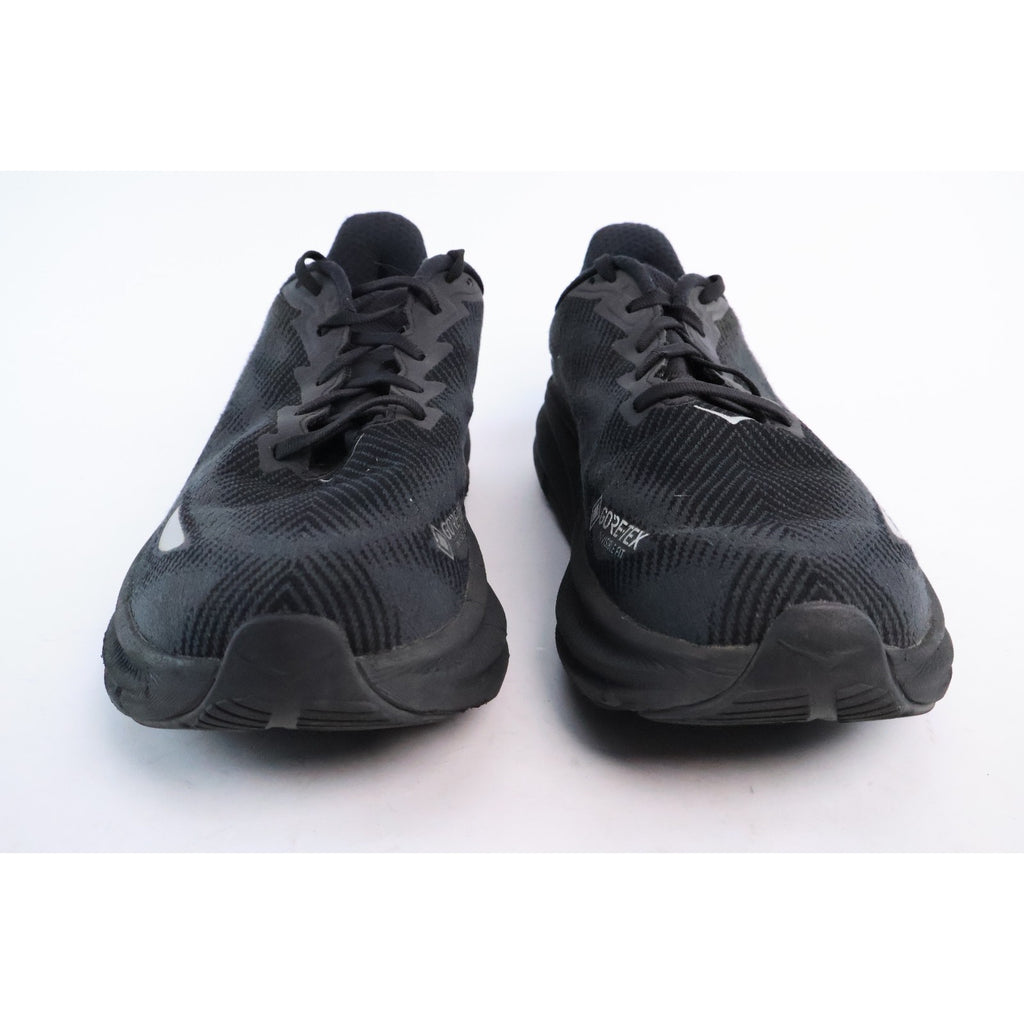 Hoka One One Clifton 9 GTX Black Gore-Tex Running Shoes Men’s Size 10.5 D #118