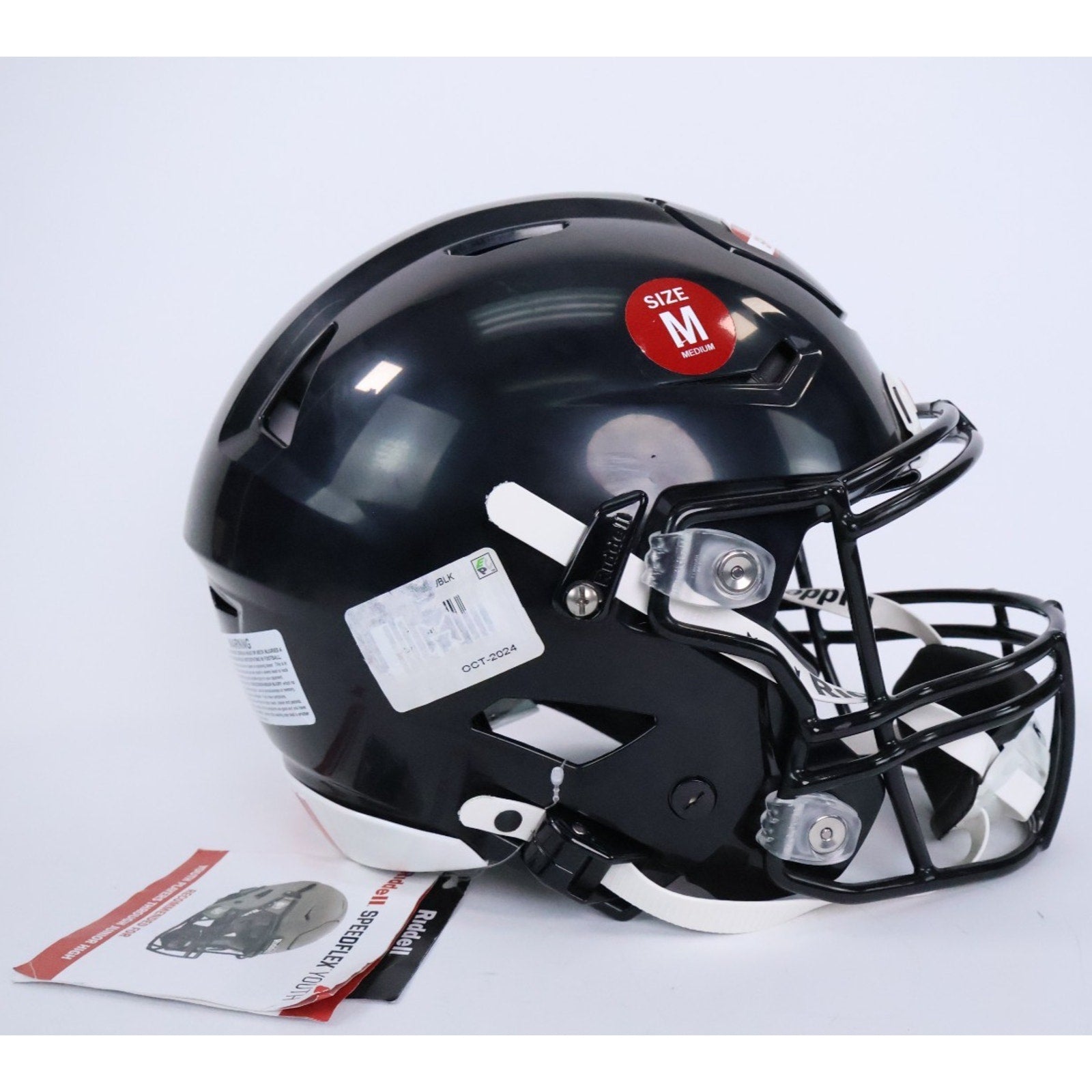 Riddell Speedflex Youth Football Helmet Black, Size Medium NEW 2024 Read INV#34