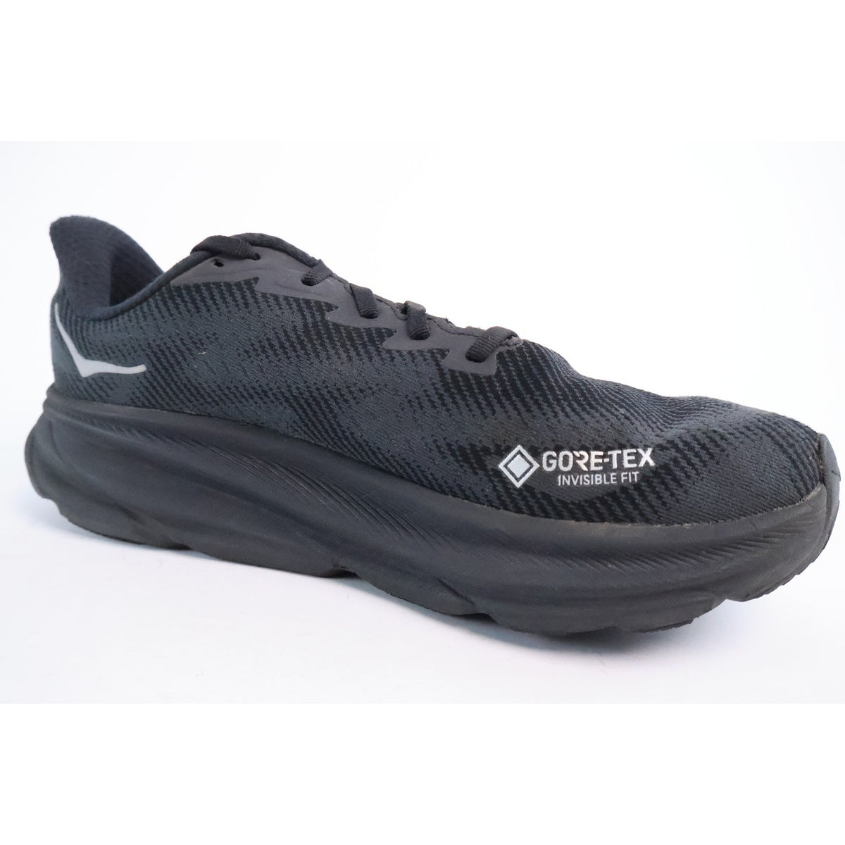 Hoka One One Clifton 9 GTX Black Gore-Tex Running Shoes Men’s Size 10.5 D #118