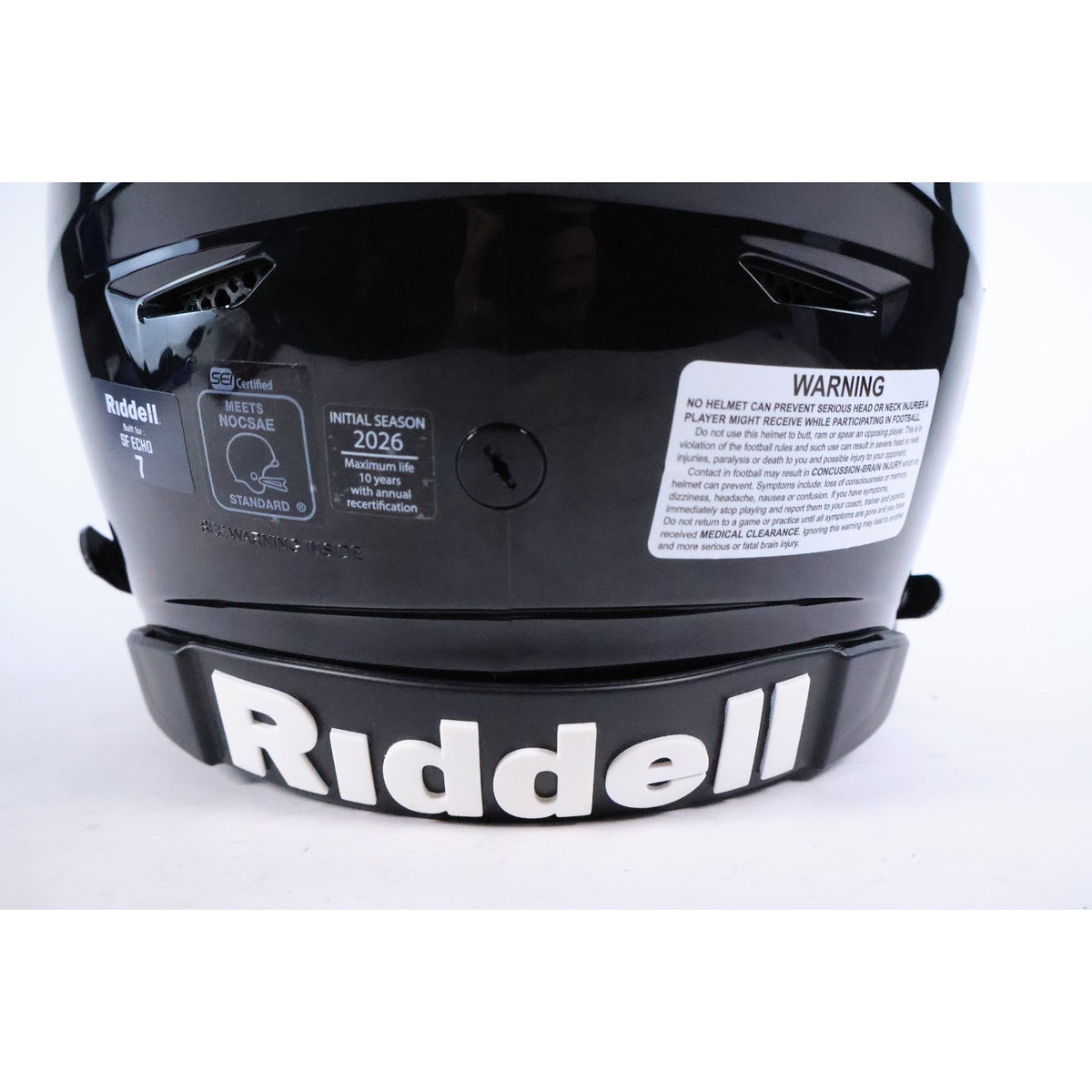 Riddell SF ECHO 2026 Varsity Football Helmet Size 7 Black With Box NEW Read
