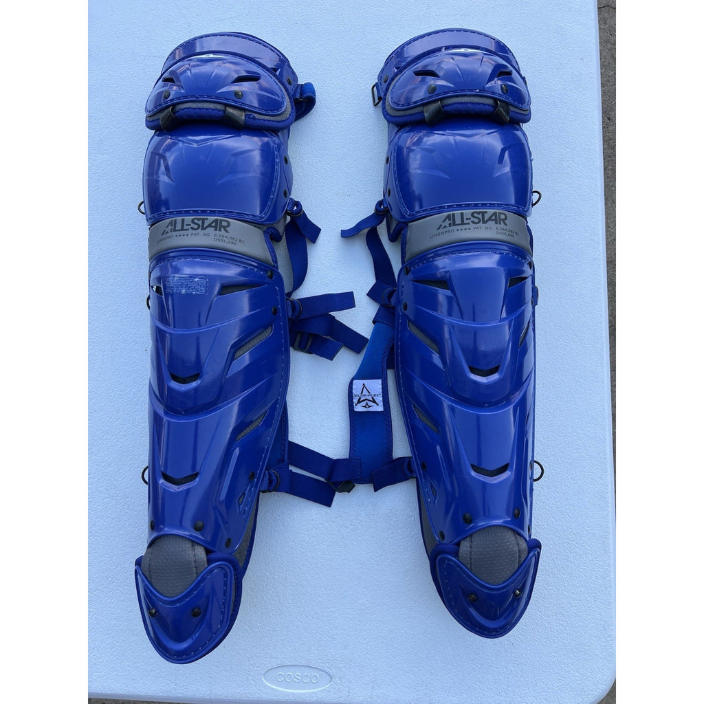 All-Star S7 AXIS Baseball Catcher's Leg Guard Adult 16.5in - New Read