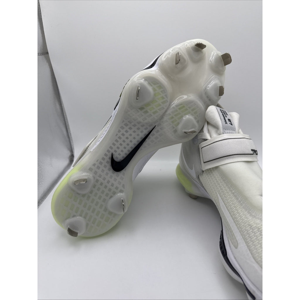 Nike Force Zoom Trout 8 Elite Metal Baseball Cleats Mens 13 White Volt Lace Up