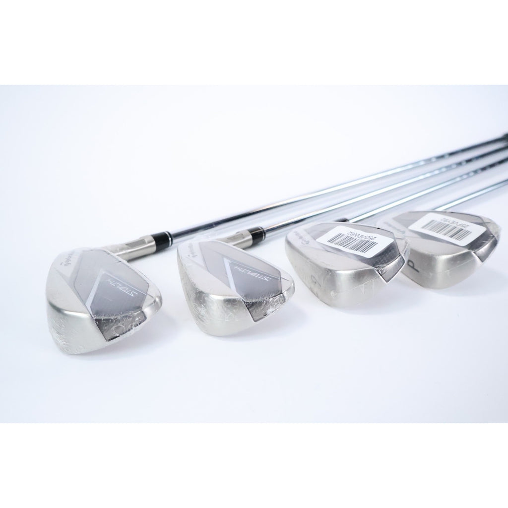 TAYLORMADE STEALTH IRONS 7 PC SET #5-PW,AW KBS MAX MT 85 STL Regular Flex READ
