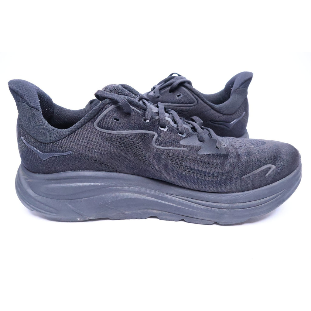 Hoka Clifton 10 Triple Black Size 12.5 D Men's Running Shoes Excellent #265