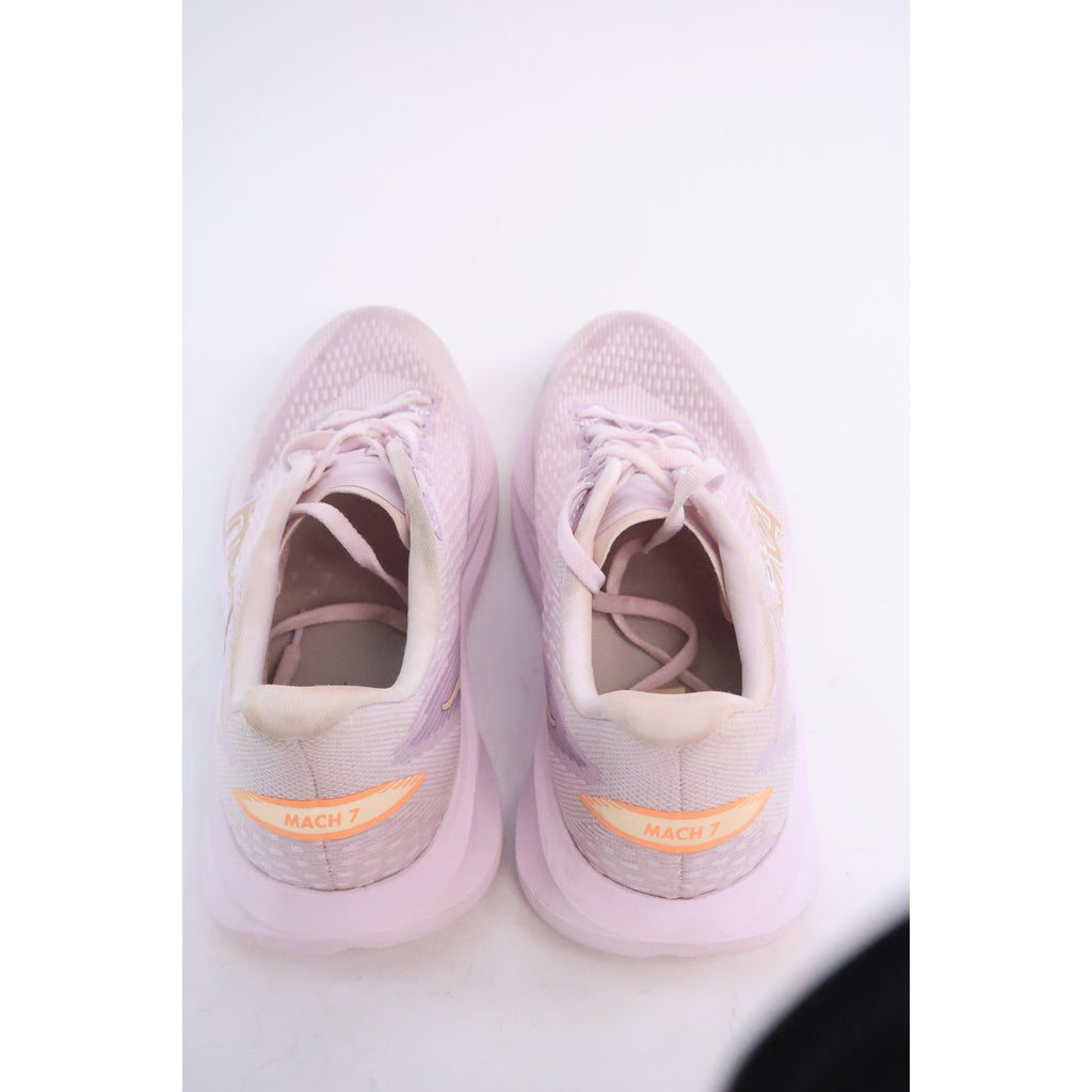 Hoka One One Mach 7 Running Shoes Lilac Cream/Tangerine Glow Women's 9B #88