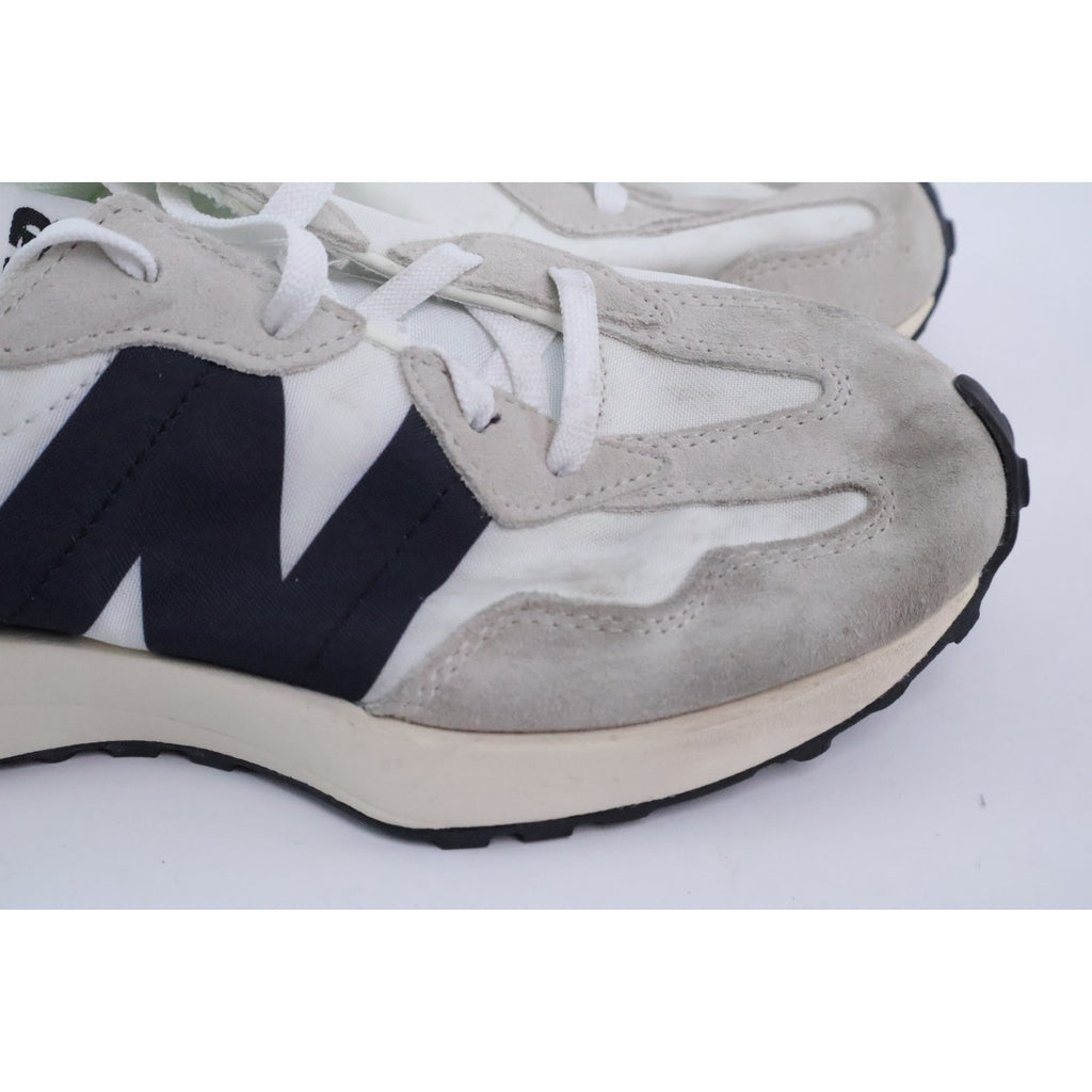 New Balance 327 Boys Size 3.5 Sea Salt White Black Running Shoes NEW Read #19