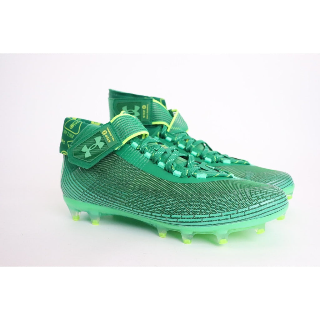 Under Armour Highlight MC Classic Green Football Cleat 3023716-301 Men's Sz 11