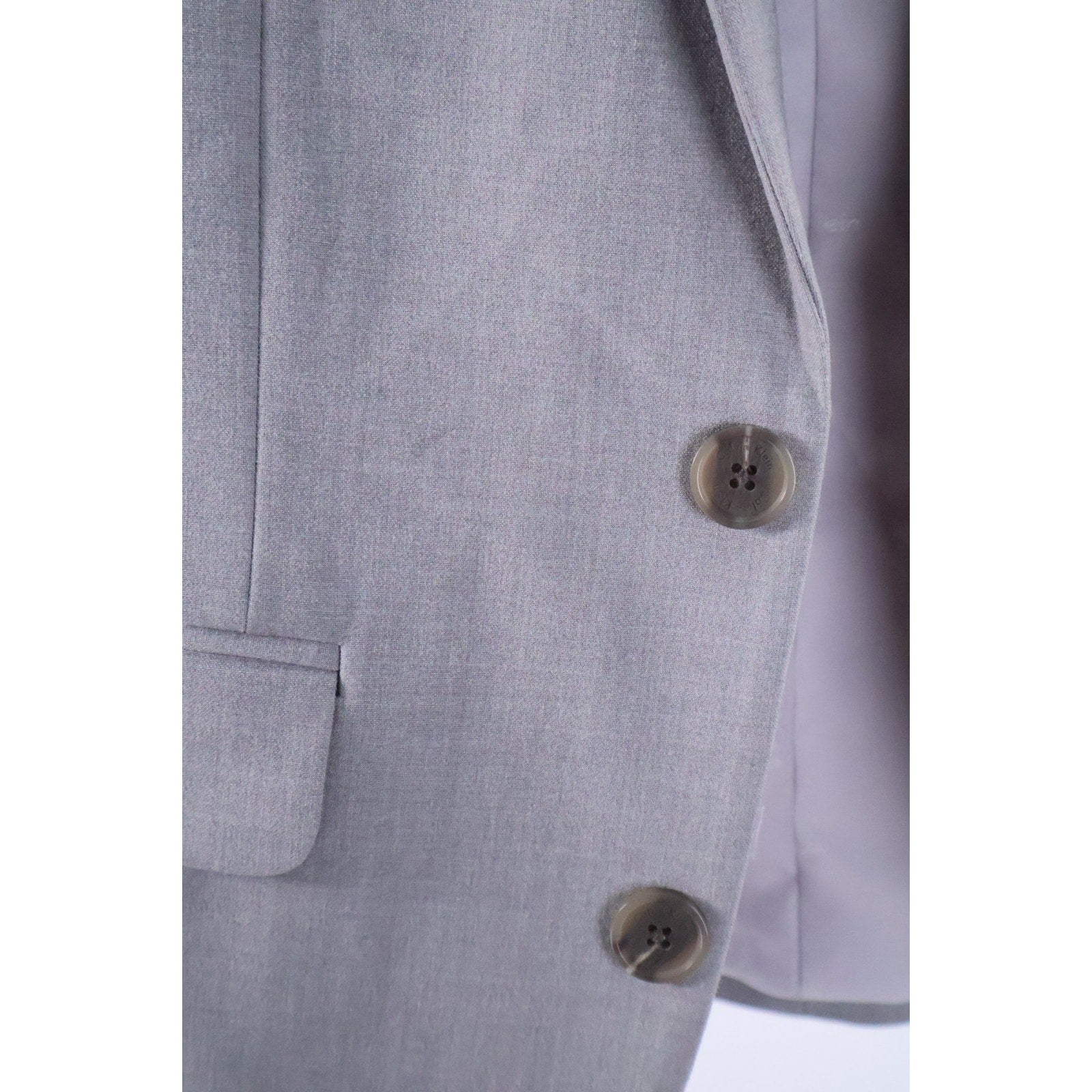 Calvin Klein Big Boys Grey Slim Fit Stretch Suit Jacket, Size 10 $110