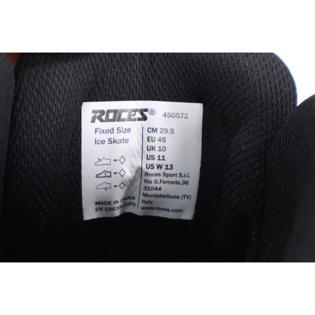 Roces RSK 2 Mens Ice Skates Hockey Style Black Size 11 Unisex Size 13 Women New