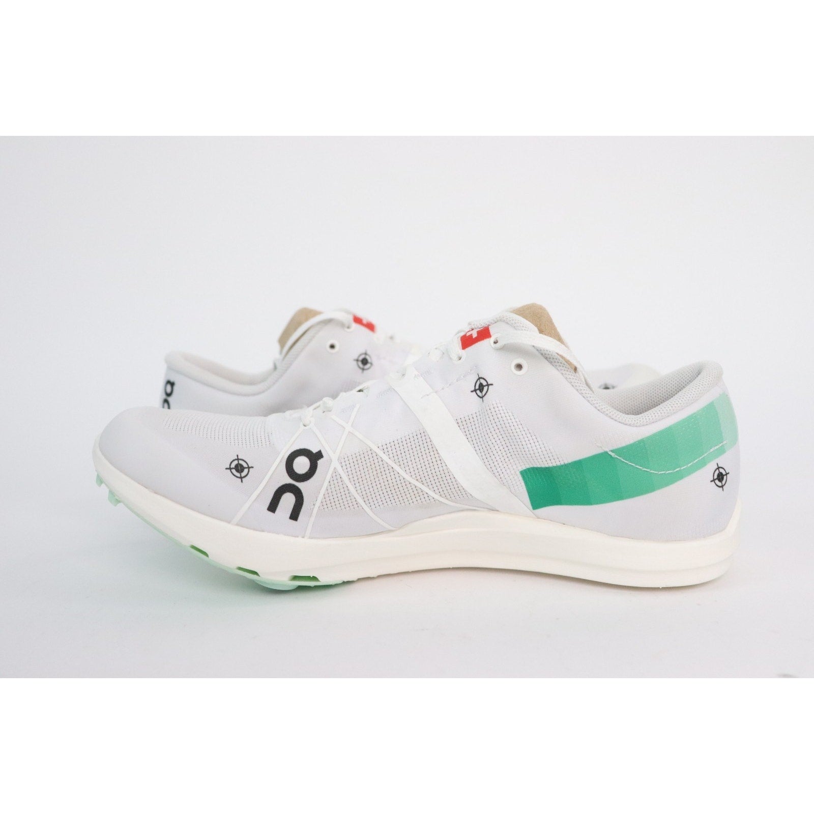 On Running Cloudspike 1500m Track and Field Shoes Women 6 Undyed White Mint