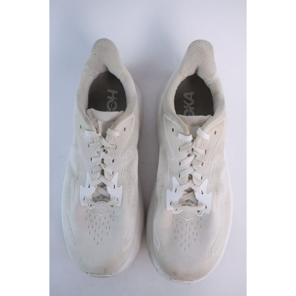 Hoka One One Clifton 10 Women's White/White Sz 7D Wide 1162050 WWH #151