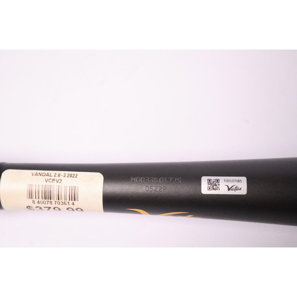 Victus Vandal 2.0/ BBCOR .50 / 33in/ 30oz Baseball Bat - Black New Read