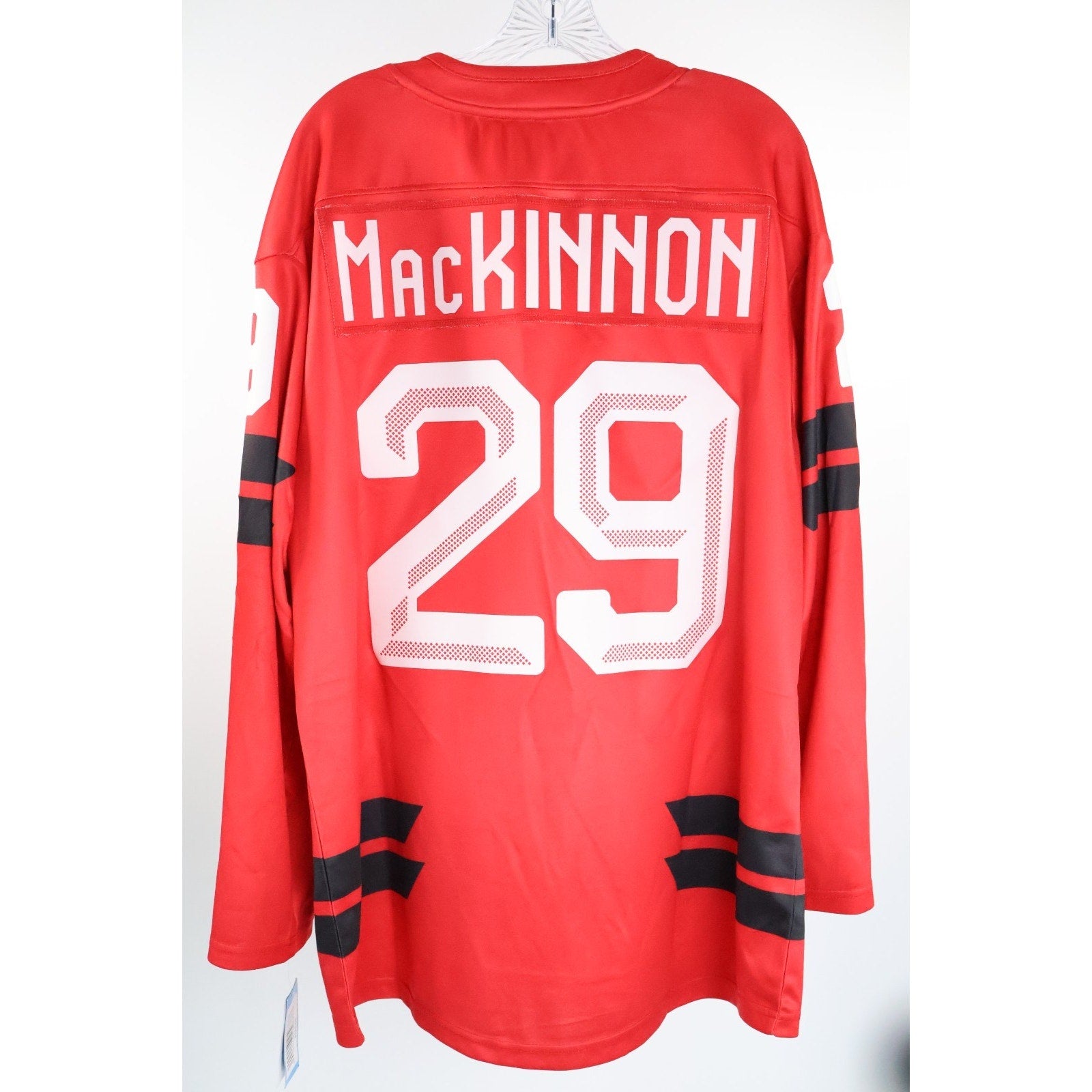 HOCKEY CANADA 2026 MILAN OLYMPICS Nathan MacKinnon BAUER JERSEY SIZE L NWT Read