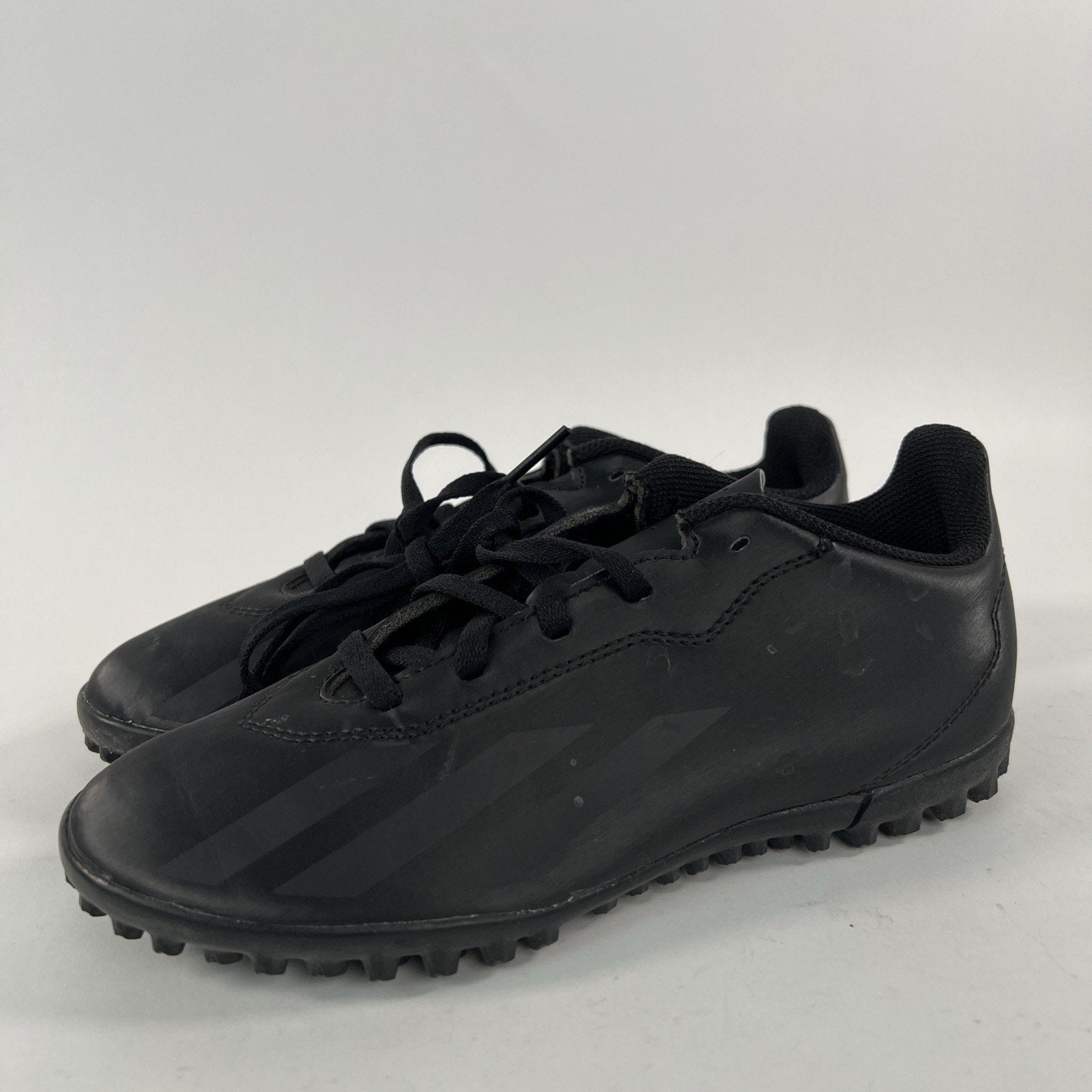 Adidas X Crazyfast.4 TF Soccer Cleats Youth US 3 Black Athletic Lace Up IE4084