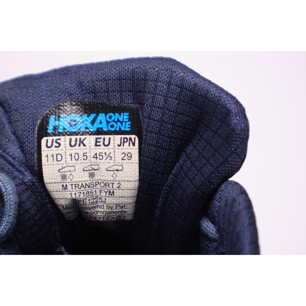 Hoka One One Transport 2 Navy Running Trail Shoes Men's Size 11D 1171851FYM #219