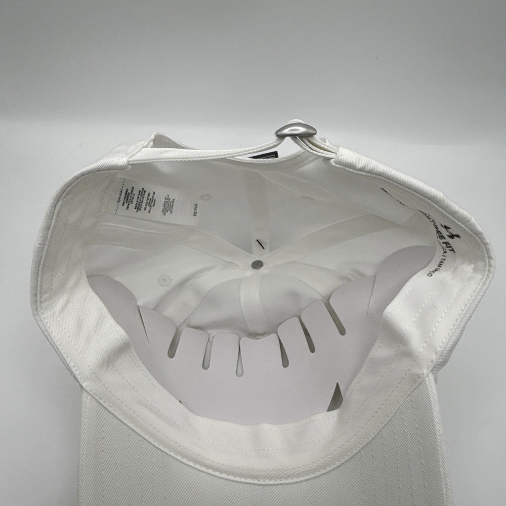 NWT Men Under Armour White Adjustable Cap One Size Fits Most