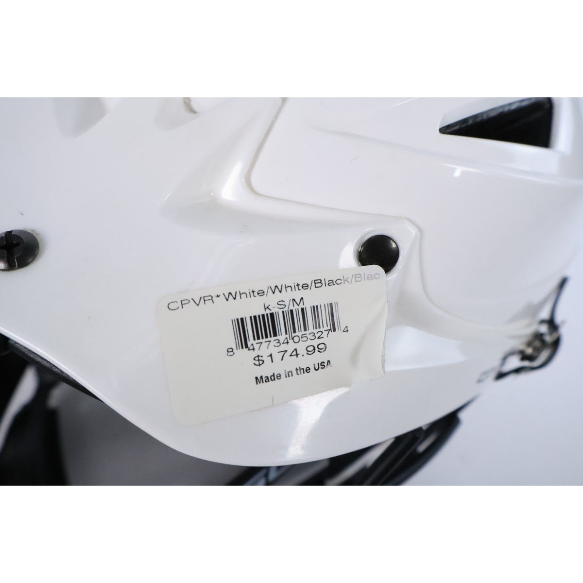 Cascade CPV-R Lacrosse Helmet White S / M - Youth /Adult – 21.5-23” NWT