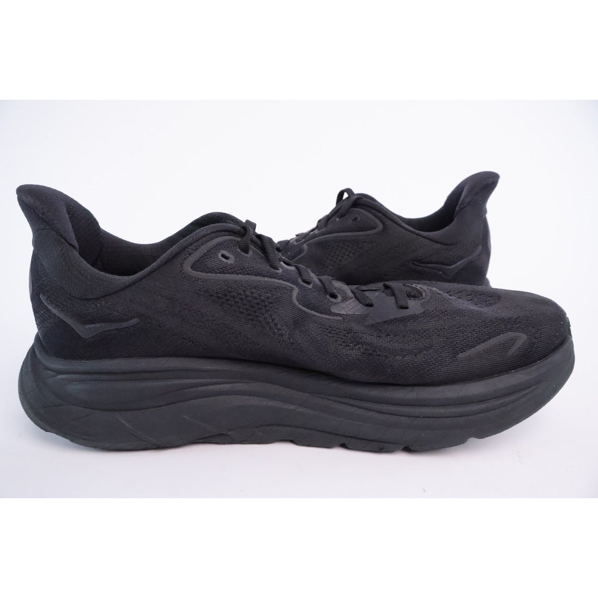 Hoka One One Clifton 10 Black 1162030-BBLC Mens 11.5 D Good condition #23