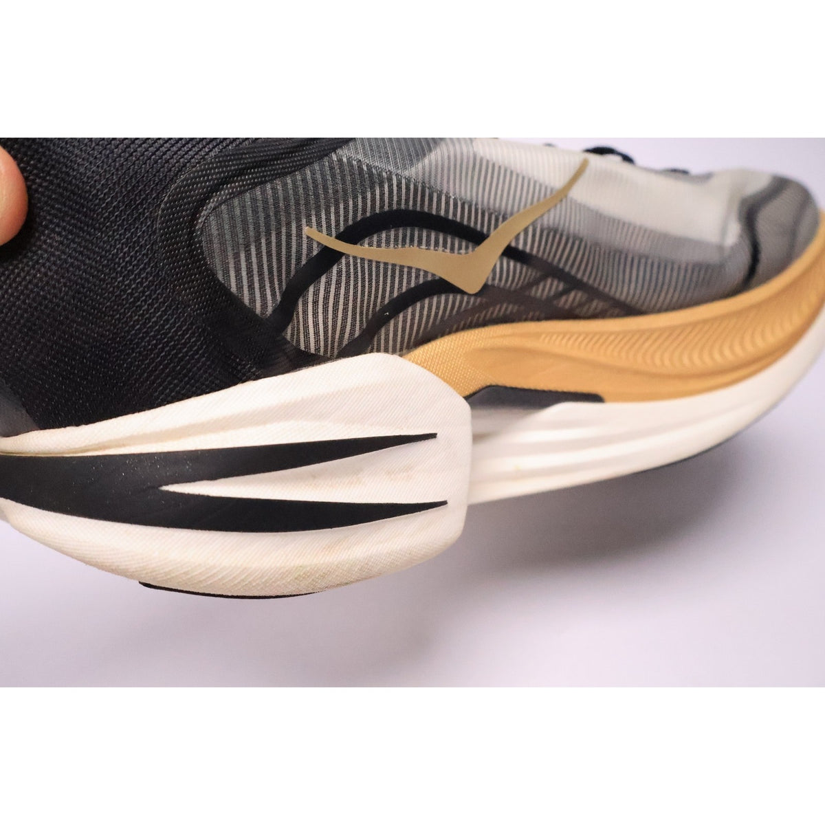 Hoka One One Cielo X1 2.0 Men's Size 13 Black Gold Running Shoe Sneakers #190