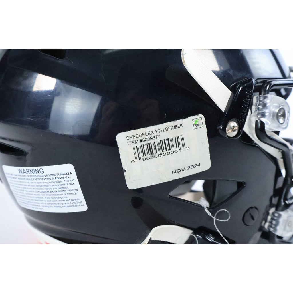 Riddell Speedflex Youth Football Helmet Black, Size Medium Read INV#70