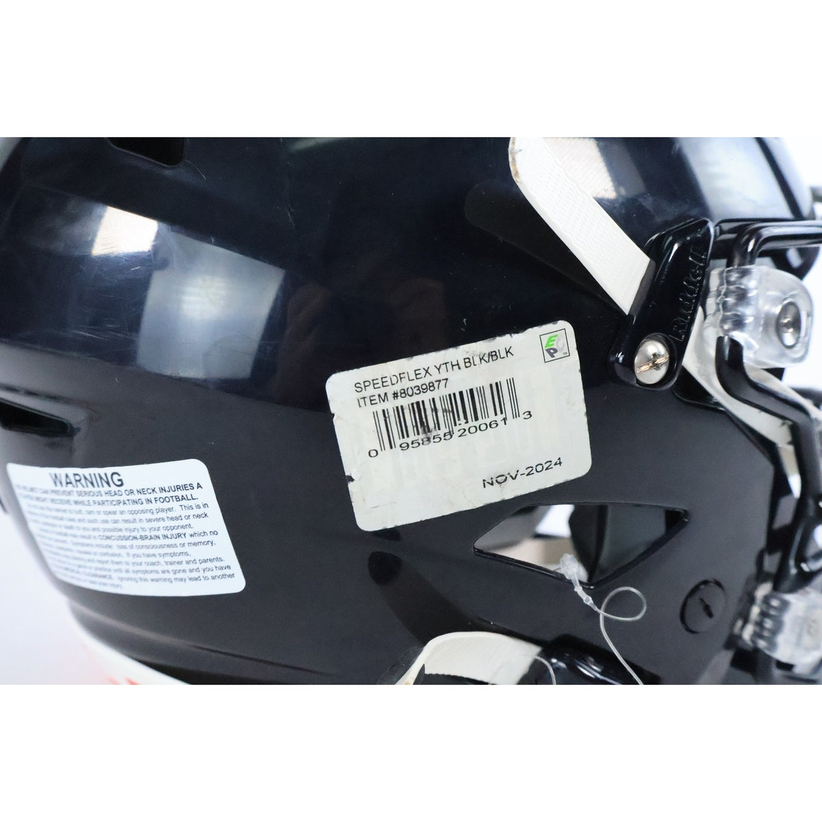 Riddell Speedflex Youth Football Helmet Black, Size Medium Read INV#70