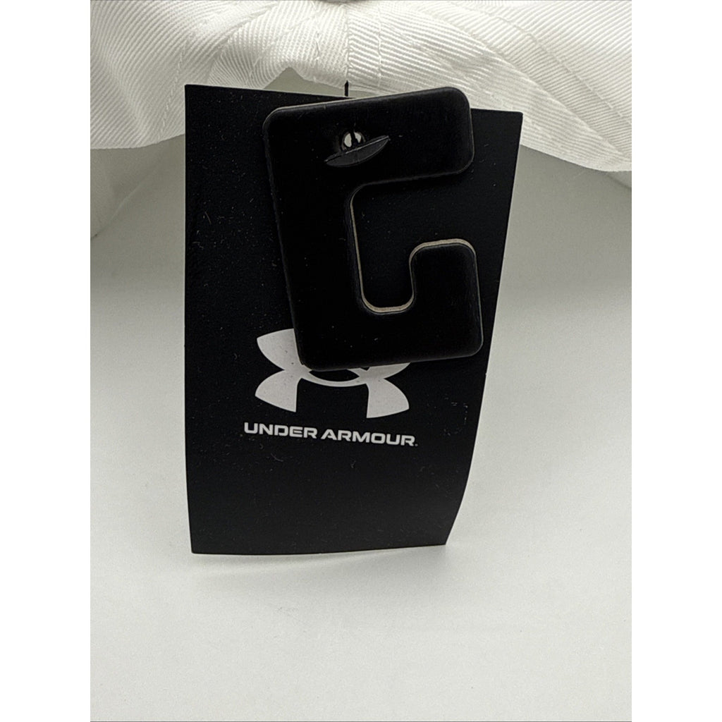 NWT Men Under Armour White Adjustable Cap One Size Fits Most