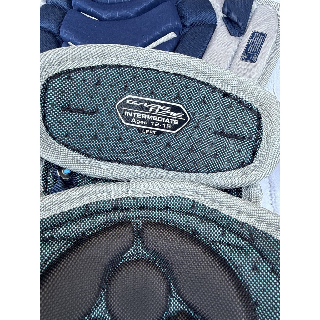 Easton Gametime Elite III Intermediate Catcher Gear Set 3pc Navy/Gray Padded #C1