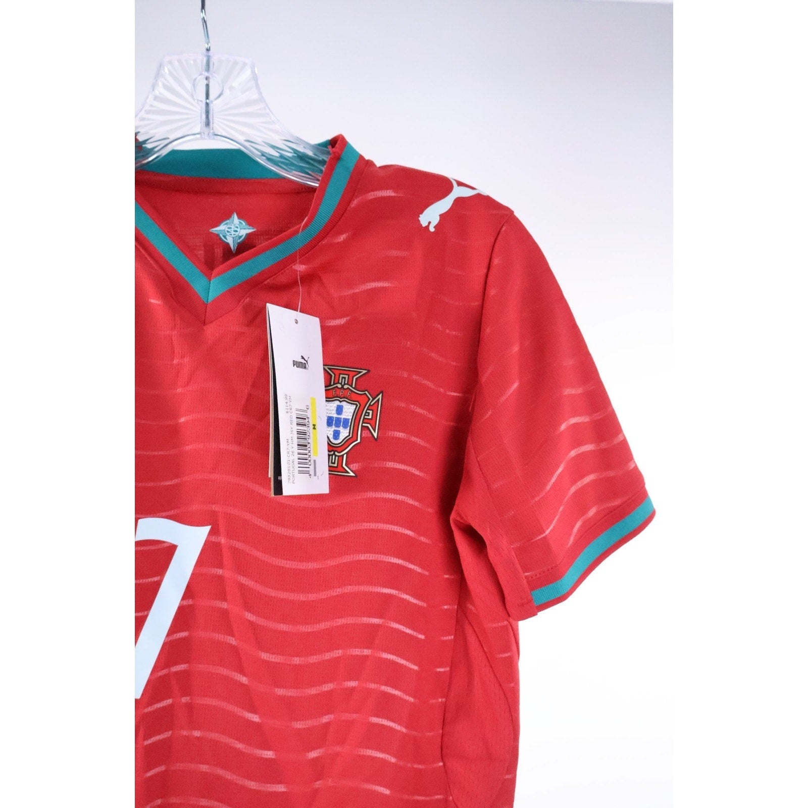 Cristiano Ronaldo #7 CR7 Official Portugal Puma Home 2026  Jersey Size Youth M NWT Read