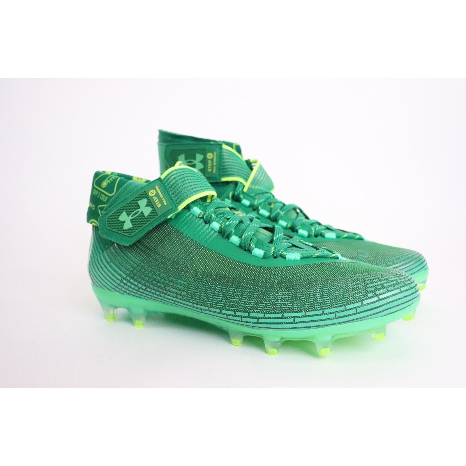 Under Armour Highlight MC Classic Green Football Cleat 3023716-301 Men's Sz 12