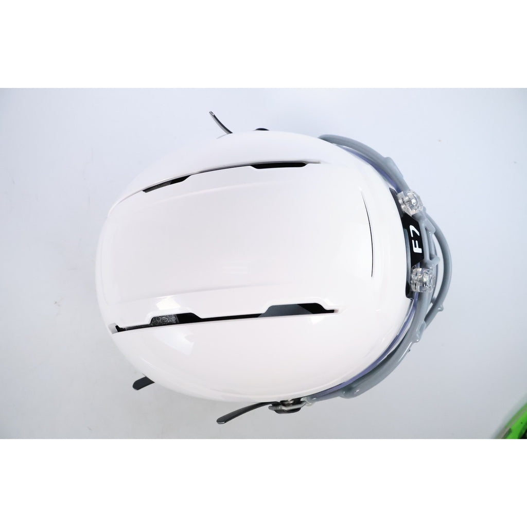 Schutt F7 Air Elite Football Helmet Youth Medium White Oakley Visor Clear Mask