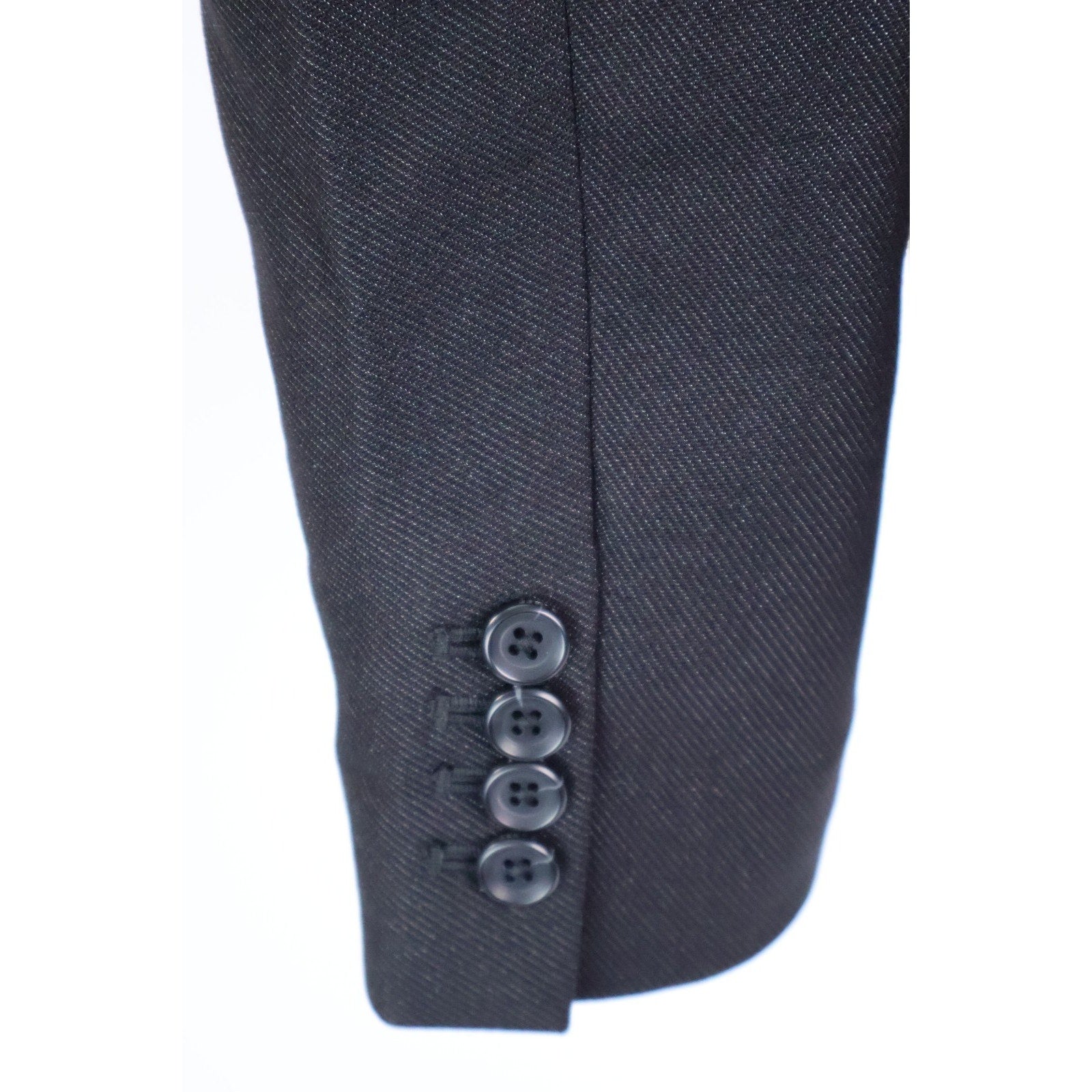 Guess Men's Shimmer Twill Relaxed Fit Blazer - Jet Black Multi Size Small NWT